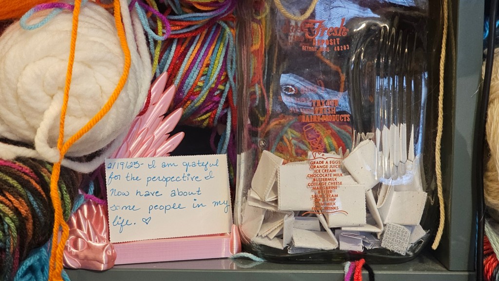 Gratitude Jar 2025: February&nbsp;19