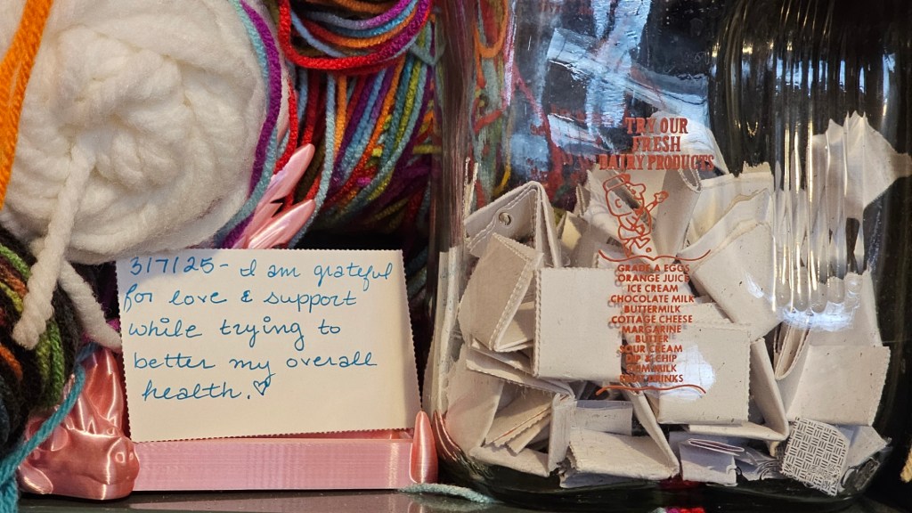 Gratitude Jar for March 7th,&nbsp;2025