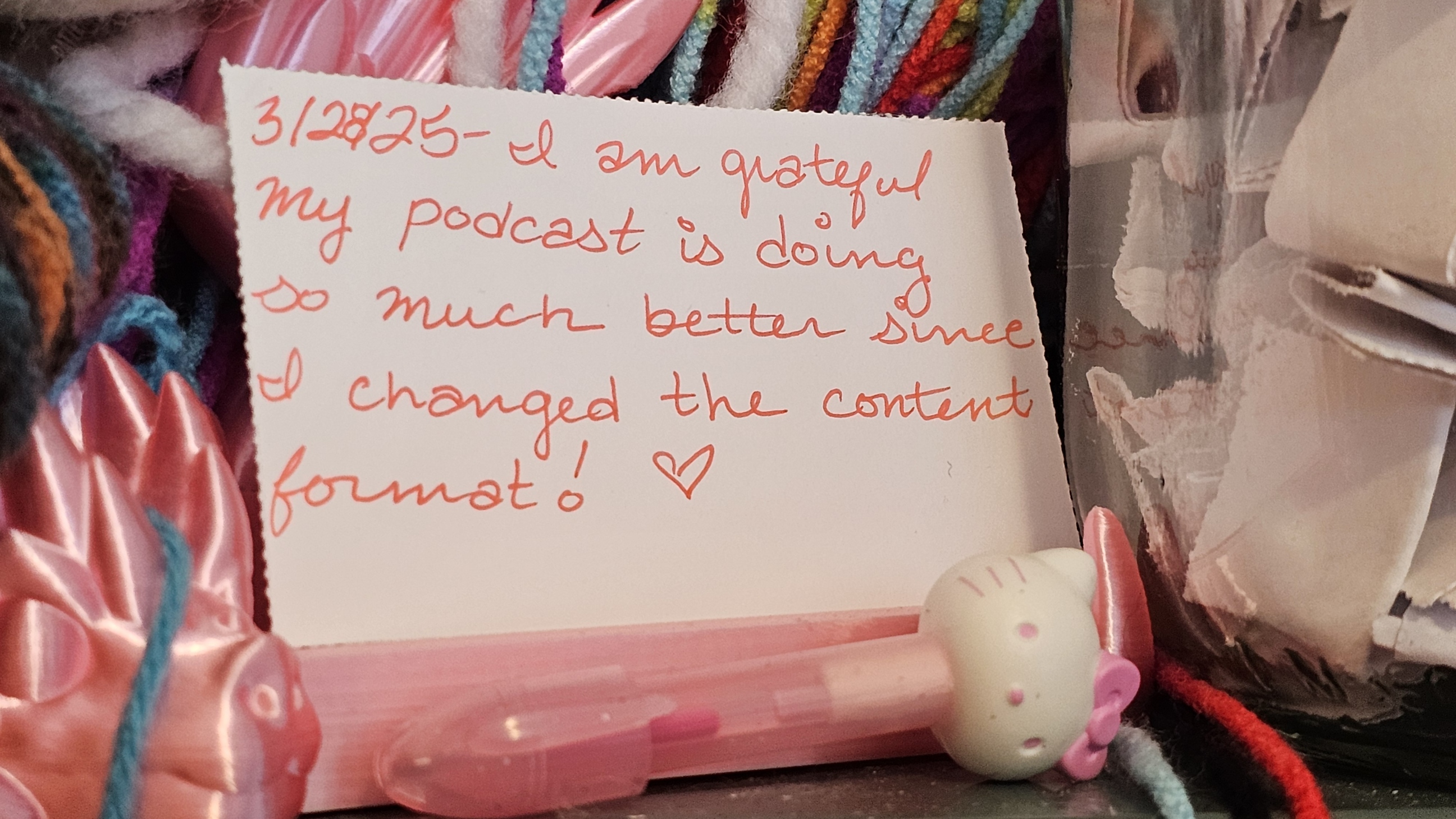 The gratitude jar entry for march 28th, 2025.