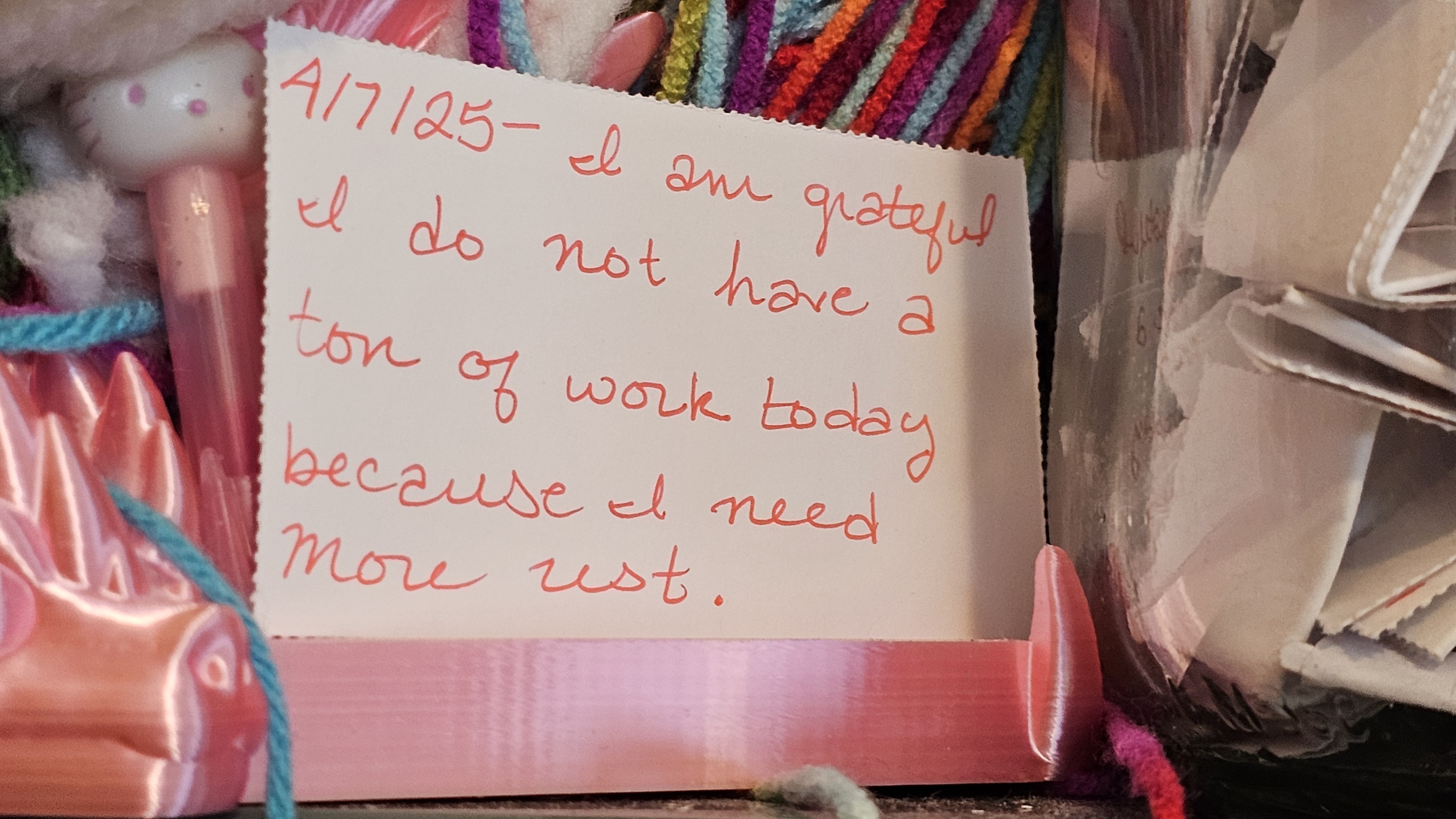 Gratitude entry for April 7th, 2025