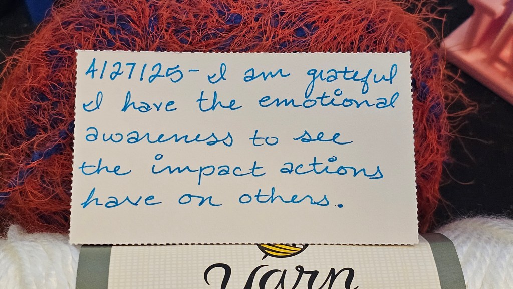 Gratitude Jar 2025 for April 27th