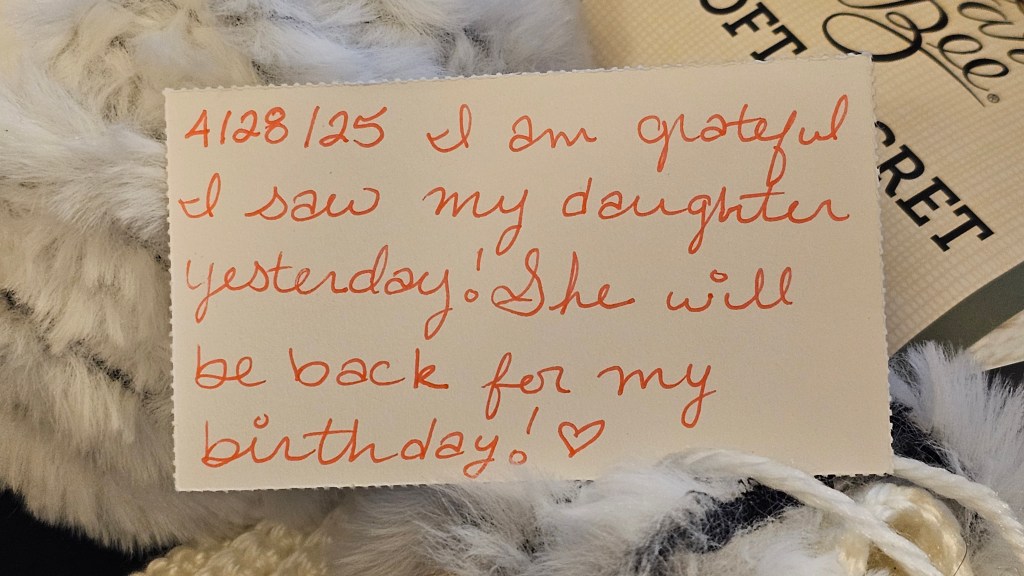 And then I spent a couple hours enjoying my daughter’s presence…