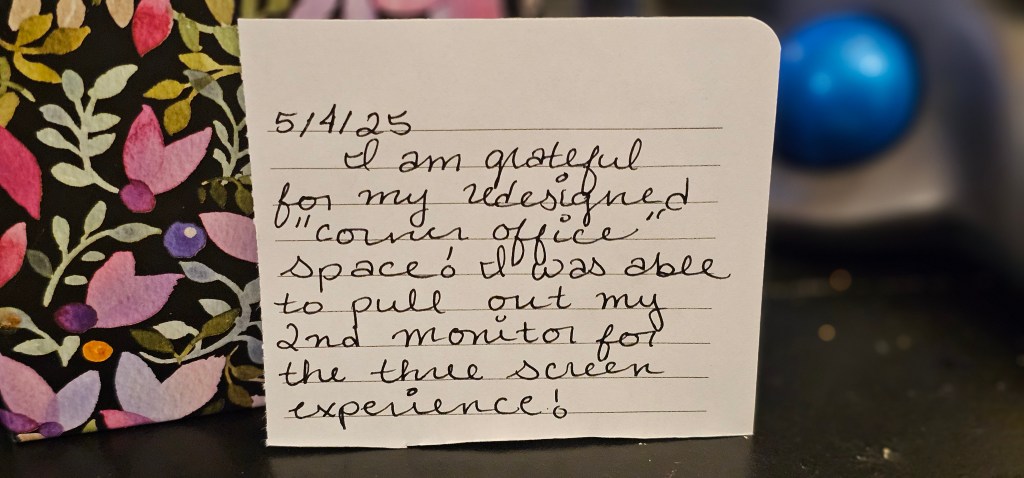 Gratitude Jar for 2025 for May 4th