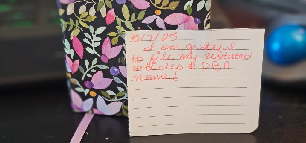 And then I was grateful for giving money to the State of&nbsp;Michigan…