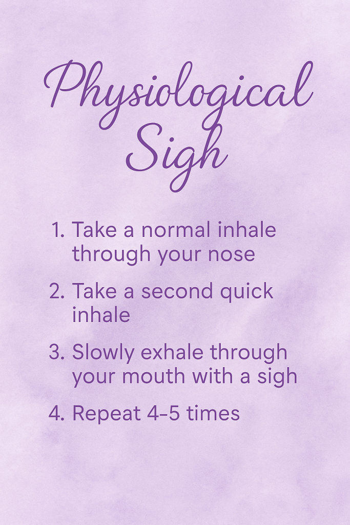 System reset breathing exercise